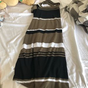 olive green t shirt dress